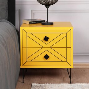 Stolik nocny Luna Yellow