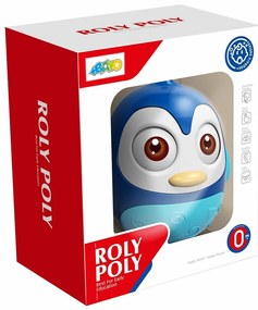 Baby Mix Kołysząca się zabawka pingwin niebiesky, 14 cm