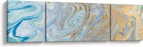 Obraz - Niebieski marmur (170x50 cm)
