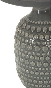 Szara lampa stołowa ceramiczna z tekstylnym kloszem (wysokość 30,5 cm) Points – Mauro Ferretti