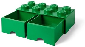 Zielony pojemnik z 2 szufladami LEGO®