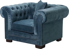 Fotel Chesterfield Classic Velvet Midnight 118x96x77cm