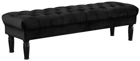 Ławka RINALDO - Czarny welur