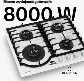 Klarstein Ignito Timer 60cm Płyta gazowa 4 palniki Szara