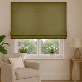 Roleta rzymska na wymiar Enjoy oliwkowa miękka gruba - do 140 cm