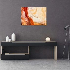 Obraz na szkle - Malarstwo abstrakcyjne (70x50 cm)