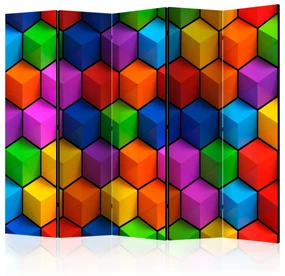 Parawan akustyczny 3D 225x172 cm 5-częściowy wielokolorowy ARTGEIST B