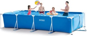 Duży basen stelażowy z pompą 450x220 cm Intex 274 prostokątny