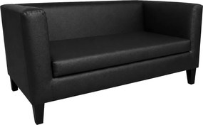 Sofa Monaco : Kolor nogi - Venge, Kolor tkaniny - EKO-SKÓRA - 1D, Typ tkaniny - Eko-skóra , Wysokość nogi - 15 cm
