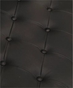 Fotel Skórzany w Stylu Lotniczym Czarny Wygodny i Solidny