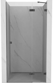 Mexen Lunar drzwi prysznicowe uchylne prawe 125 cm, transparent, gun gray szczotkowany - 834-125-000-66-00-P