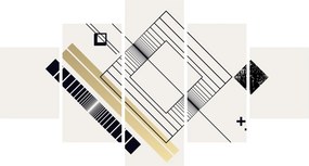 Obraz - Kształty geometryczne N⁰6 (125x70 cm)