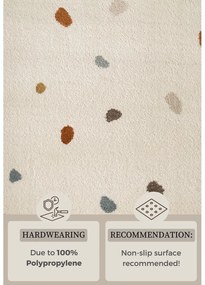 Kremowy dywan dziecięcy 120x170 cm Funny Dots – Hanse Home
