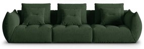 Ciemnozielona sofa 332 cm Bloom – Micadoni Home