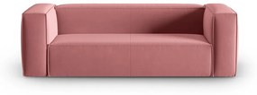 Różowa aksamitna sofa 200 cm Mackay – Cosmopolitan Design