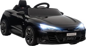 HOMCOM Elektryczny samochód dla dzieci Licencjonowany Audi z bezpiecznym pasem pilotem zdalnego sterowania i światłem Czarny 103x58x41cm | Aosom PL