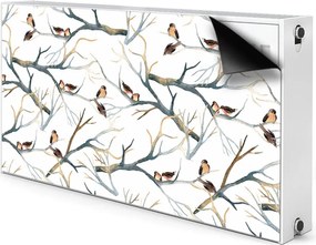 Maskownica dekoracyjna grzejnika Wróble na gałęziach