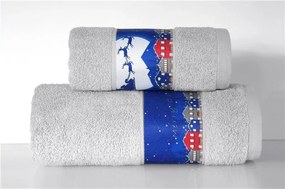 Ręcznik kąpielowy Greno Śnieżka 70x130 szary GRENO