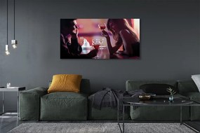 Duży obraz na płótnie Wspólny Toast nad Wodą