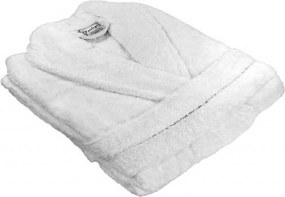Szlafrok frotte Deluxe biały Wielkość: XL