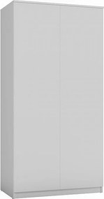 Szafa Malwa SD-90 | Biała| 90x50x180 cm | Szafa z Systemem TIP-ON