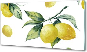 Panel szklany do kuchni Cytryny