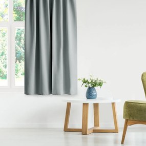Szara zasłona zaciemniająca 140x270 cm Eyelets – Restilo