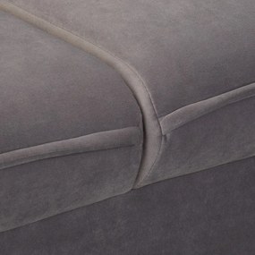 Szara aksamitna sofa 138 cm Juli – Ropez