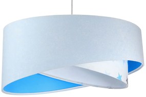 Biało-niebieska lampa wisząca dla dziecka - EXX09-Eterna