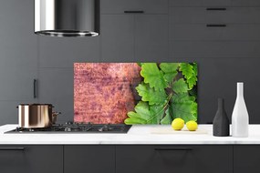 Panel Szklany do Kuchni Szlachetne Liście Dębu