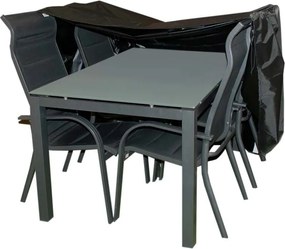 Doppler Pokrowiec ochronny na stół 180 x 100 cm + 4 krzesła z regulacją, sztaplowane