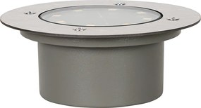 Zestaw 6 stalowych reflektorów ogrodowych z wbudowanymi diodami LED IP65 zasilanych energią słoneczną - Terry