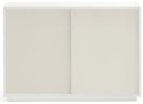Biała niska komoda 100x70 cm Doric – Teulat
