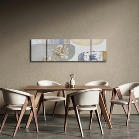 Obraz - Obraz z kwiatami i teksturami (170x50 cm)