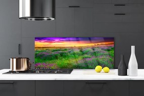 Panel Szklany do Kuchni Bezkres Zielonej Łąki