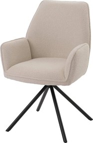 Krzesło do jadalni MCW-G67 Bouclé,  kremowy