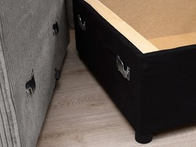 Rozkładana narożna sofa SMART COSARO jasno-szara, dwustronna + 2 poduszki GRATIS