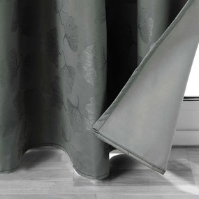 Antracytowa żakardowa zasłona zaciemniająca 140x260 cm Lunella – douceur d'intérieur