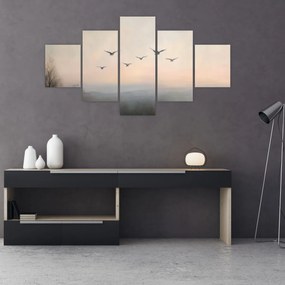 Obraz - Stado ptaków (125x70 cm)