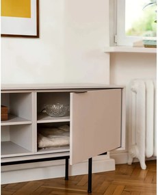 Szarobeżowa szafka pod TV 189x61x42 cm Mod – noo.ma