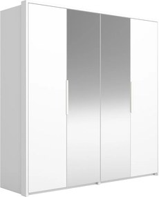 Szafa z lustrami 4D 205 cm New York 2.0 biała
