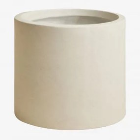 Doniczka Z Betonu Aurevi Ø30 Cm & Biały - Sklum