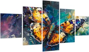 Obraz - Motyl, obraz olejny (125x70 cm)