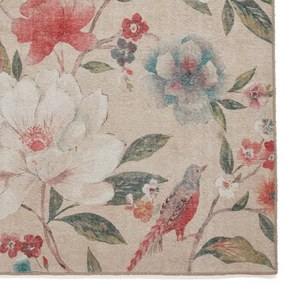 Beżowy chodnik odpowiedni do prania 61x170 cm Pipa Floral – Catherine Lansfield