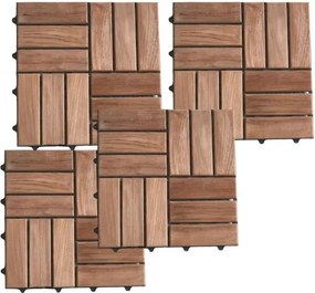 11 paneli podłogowych 1 m² na taras 30x30x2 cm