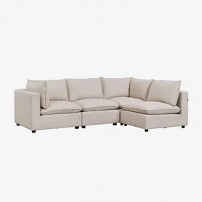 Modułowa Sofa 4-częściowa Daniela Tkaniny Beżowy Krem - Sklum