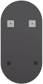 Podświetlane owalne lustro LED 40x20 cm K3-K34