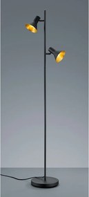 Czarna lampa stojąca z metalowym kloszem (wysokość 144 cm) Nina – Reality