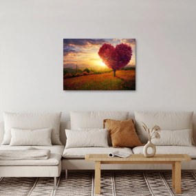 Obraz drzewa w kształcie serca (70x50 cm)