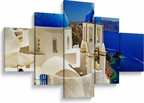 Obraz - Santorini, Grecja (125x70 cm)